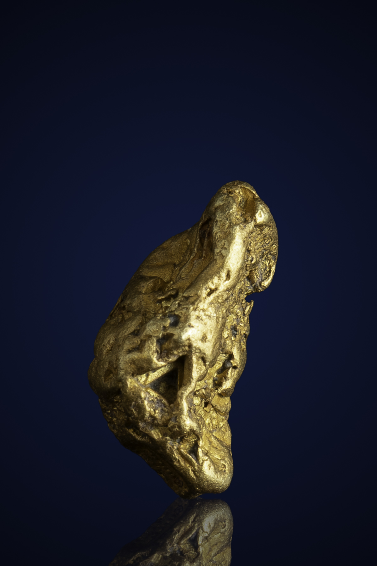 (image for) Coppery, Faceted Natural Gold Nugget - Alaska - 1.65 grams